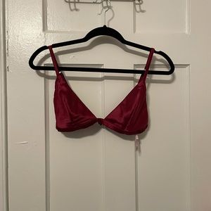 Victoria’s Secret Red Triangle Unlined Bralette